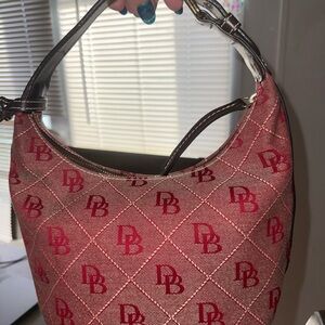 Dooney & Bourke Red Monogram Shoulder Bag